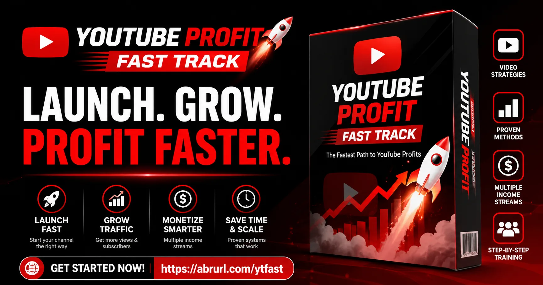 YouTube Profit Fast Track launch banner sample