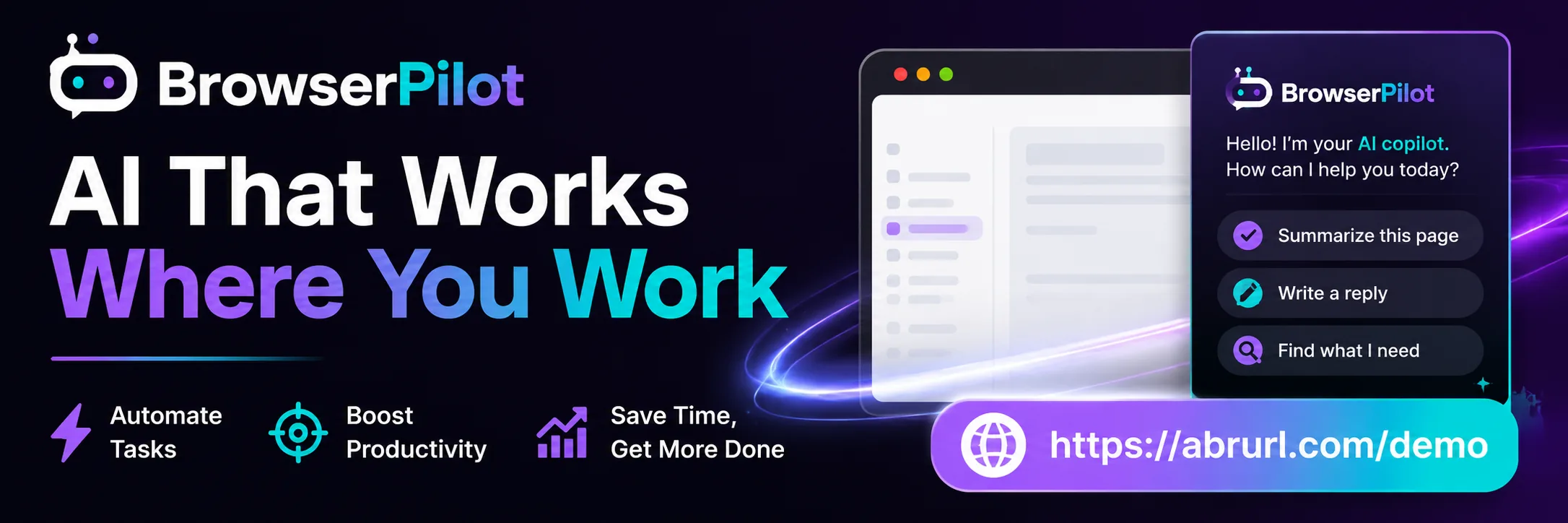BrowserPilot AI affiliate banner sample