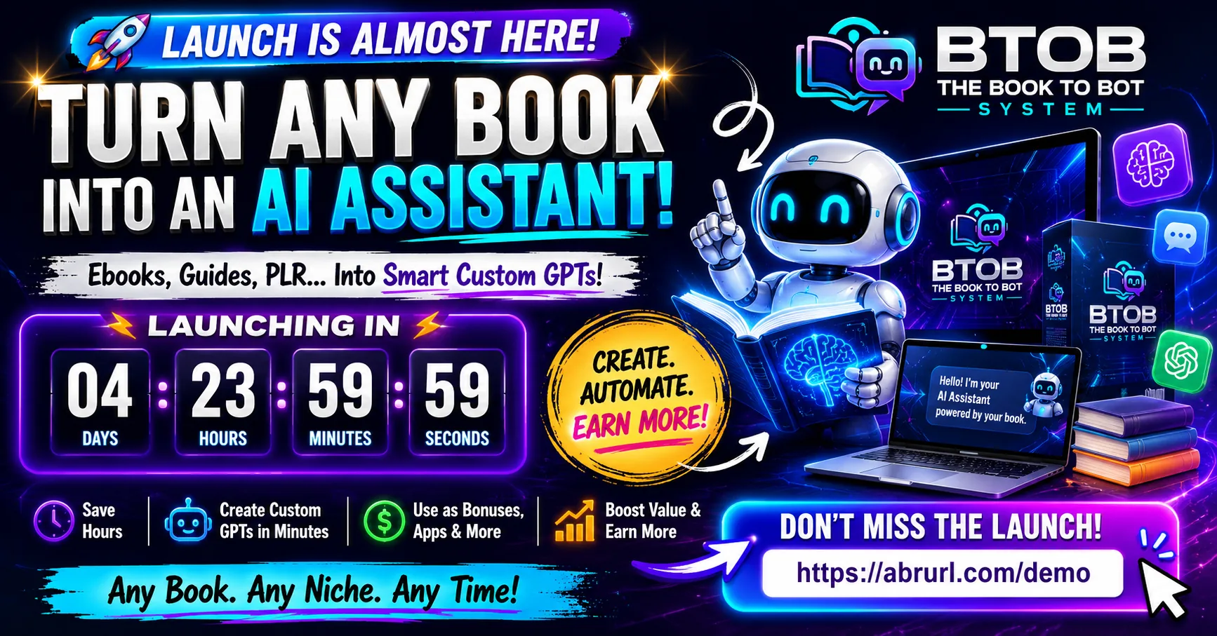 BT2B launch countdown banner sample
